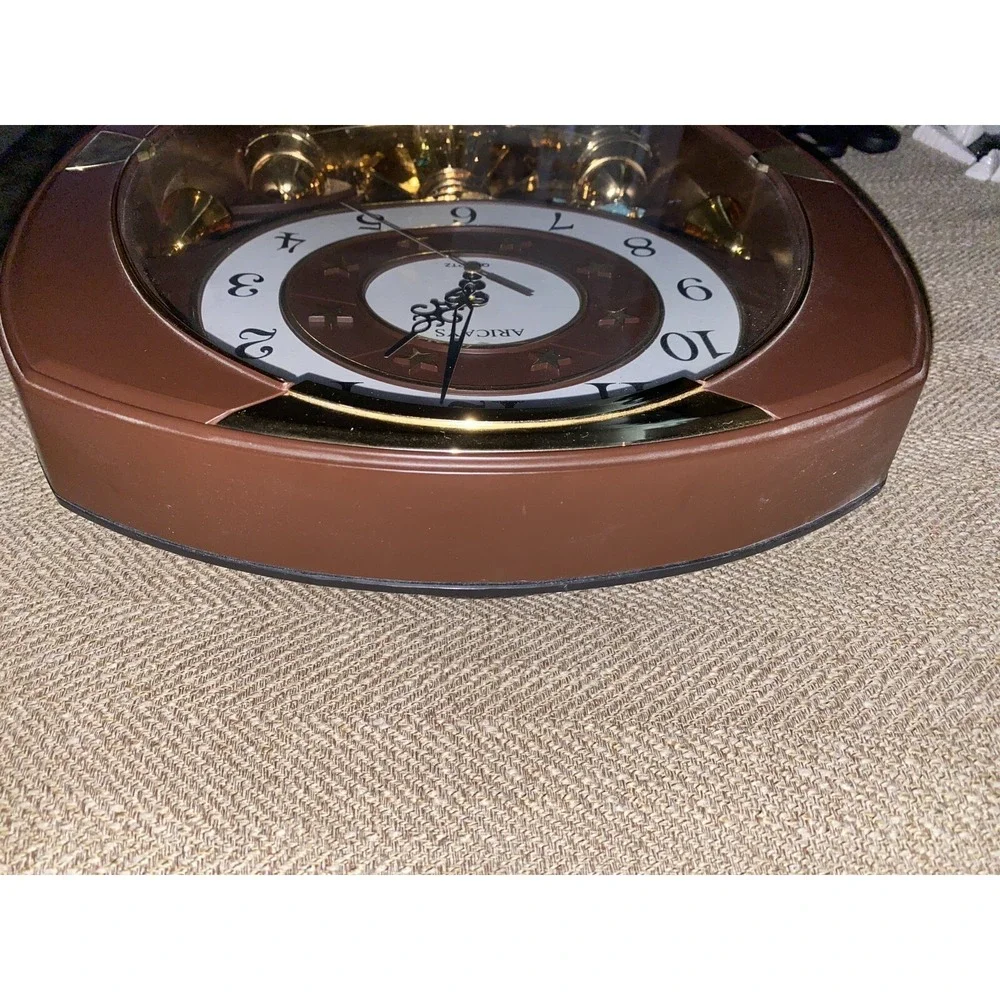 Vintage Aricays Romanza Musical Quartz Wall Clock Angels Cupid Please Read!‎